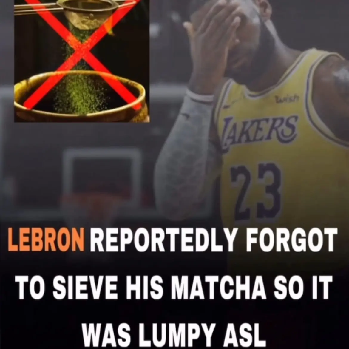 Lebron taking the L... Lumpy asl...