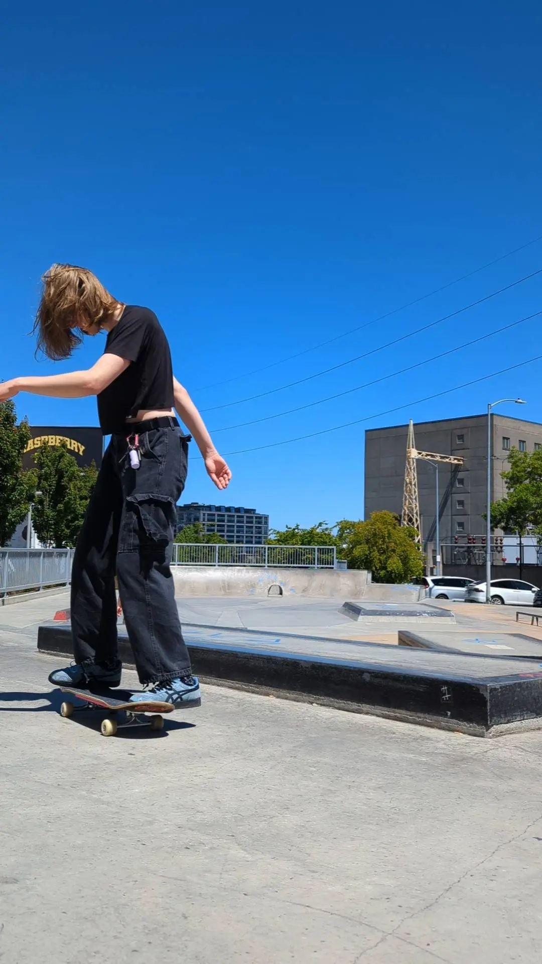 Skating at Sea Skate park
