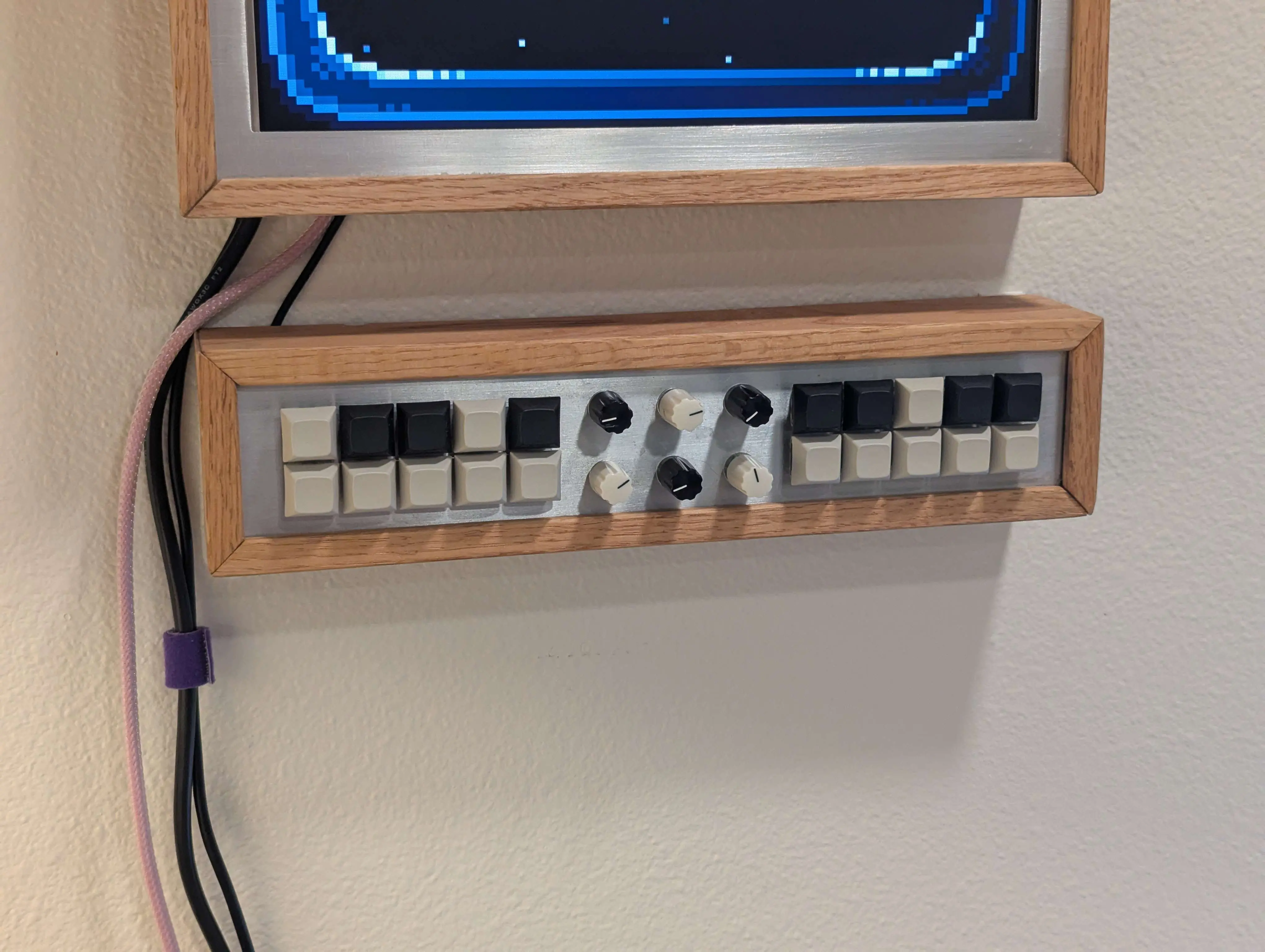 Completed unit next to example parts